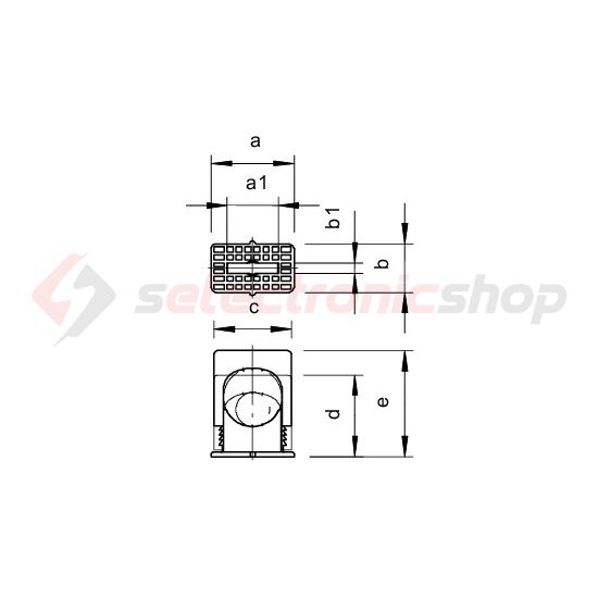 Nyomóbilincs műanyag 6-16mm-átmérő 1-kábel/cső szürke 3050 LGR OBO-BETTERMANN - 2101017