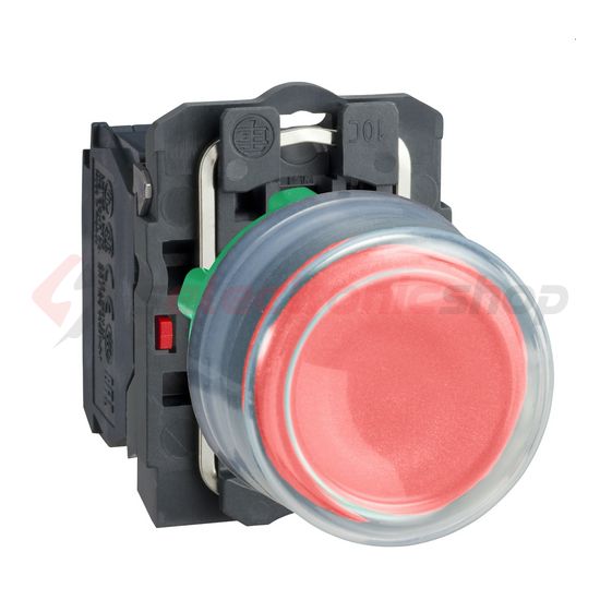 Nyomógomb komplett műa. d22 piros/zöld magas visszaugró 1ny csavaros kerek Harmony XB5 Schneider - XB5AP42