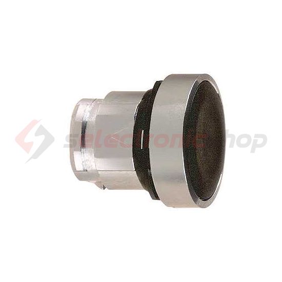 Nyomógombfej fém d22 lapos fekete/fehér/piros kerek visszaugró Harmony XB4 Schneider - ZB4BA2