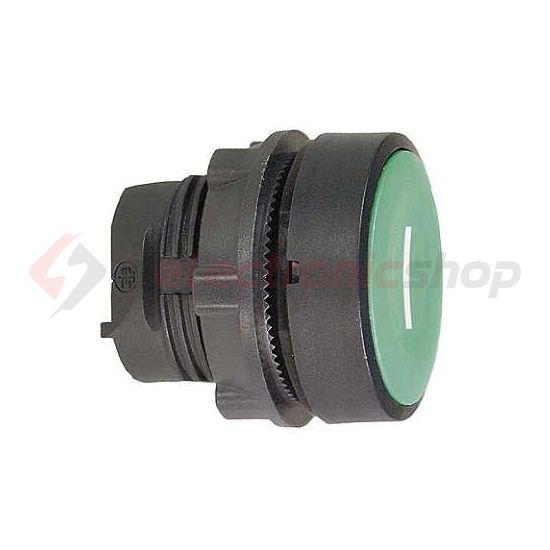 Nyomógombfej műanyag d22 I lapos zöld kerek visszaugró Harmony XB5 Schneider - ZB5AA331