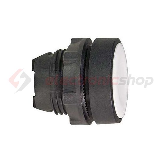 Nyomógombfej műanyag d22 lapos fehér kerek visszaugró Harmony XB5 Schneider - ZB5AA1