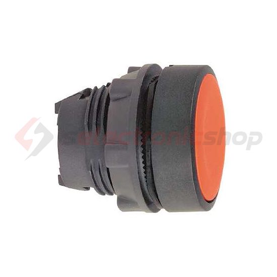 Nyomógombfej műanyag d22 lapos piros/fehér kerek visszaugró Harmony XB5 Schneider - ZB5AA4