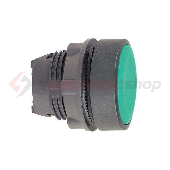 Nyomógombfej műanyag d22 lapos zöld kerek visszaugró Harmony XB5 Schneider - ZB5AA3
