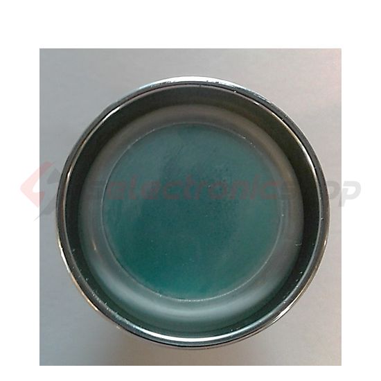 Nyomógombfej műanyag d22 világító lapos zöld kerek LT2-gn VA Elektronika - LT2-GN