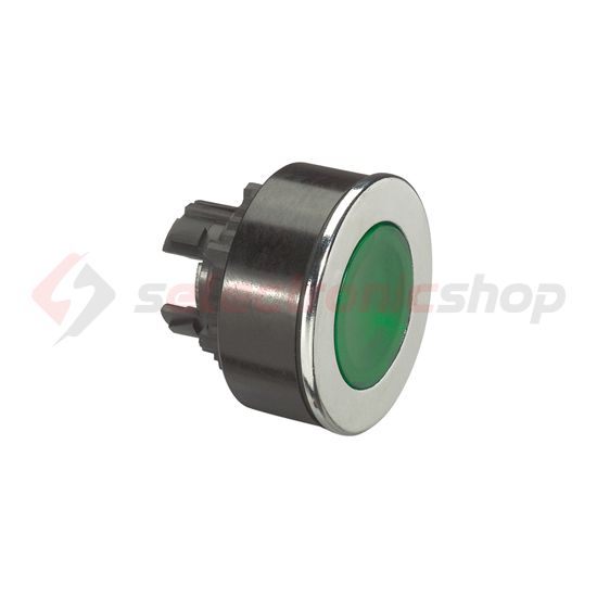 Nyomógombfej műanyag d30 extralapos d30 lapos zöld kerek Osmoz PL5 LEGRAND - 024009