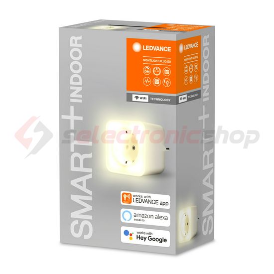 Okos dugaljadapter 16A/230V/2P+F WiFi +éjszakai fénny  Smart+ WiFi Nightligt Plug EU LEDVANCE - 4058075570993