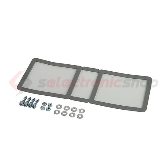 Összekötő készlet tömítéssel/csavarokkal 300mm x 113mm x műanyag szürke HB WD 2 Hensel - HBWD2