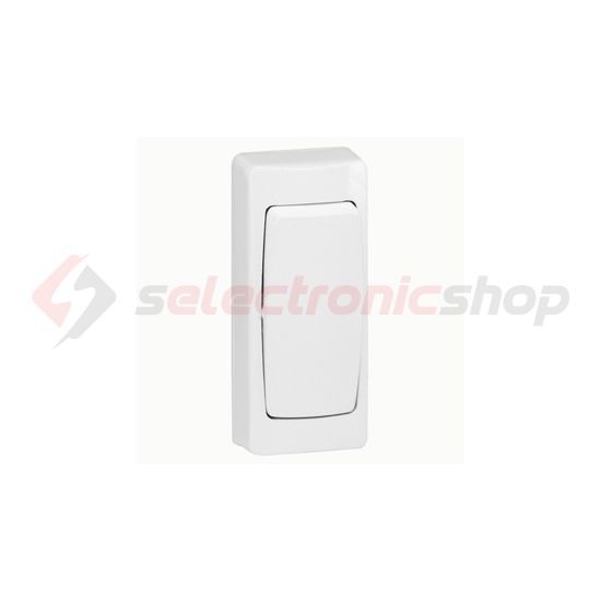 Oteo 101/106 ki/váltókapcsoló betét komplett házban fehér falonkívüli csavaros IP31 1- LEGRAND - 086084