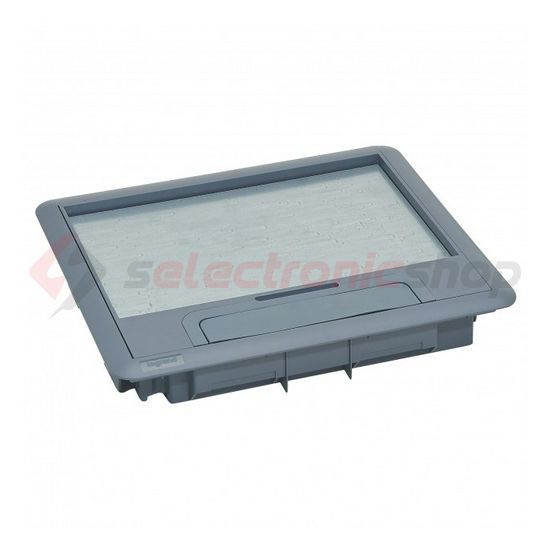 Padlódoboz csapófedél 12/18 modulos standard dobozhoz téglalap 18-szerelvényhez szürke LEGRAND - 088001