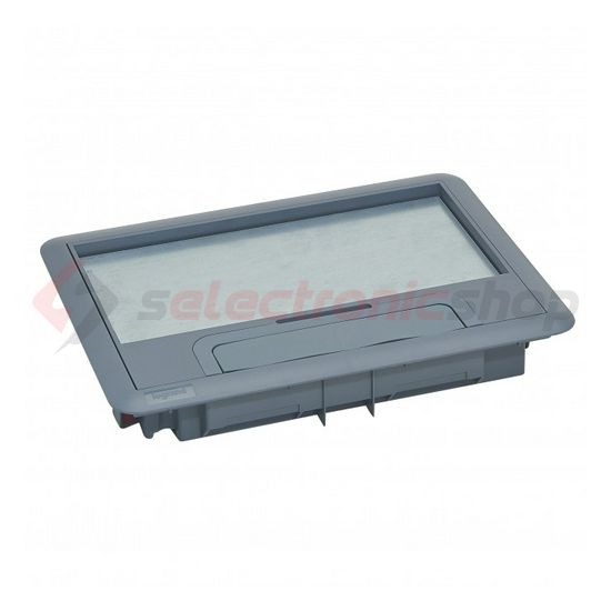 Padlódoboz csapófedél 8/12 modulos standard dobozhoz téglalap 12-szerelvényhez szürke LEGRAND - 088000