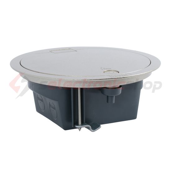 Padlódoboz Mosaichoz IP66 kerek 4-szerelvényhez krómozott cink öntvény LEGRAND - 088064