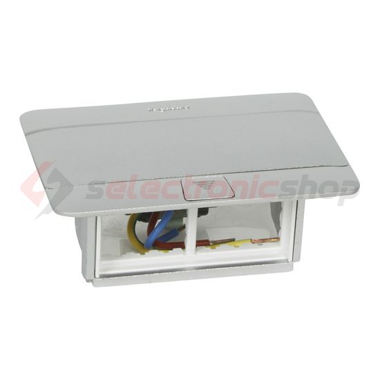Padlódoboz Pop-up alumínium 122mm 10mm-padlóburkolat 4-modul LEGRAND - 054011