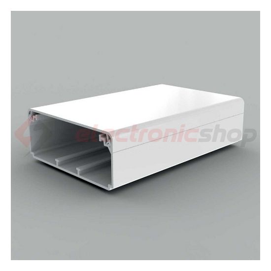 Parapetcsatorna 100mm x 40mm 2000mm kezeletlen műanyag krémfehér fedéllel EKD KOPOS - EKD 100X40_HD