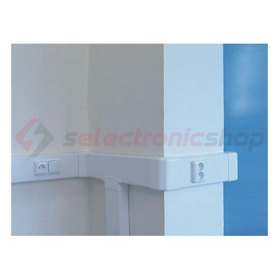 Parapetcsatorna 139mm x 61mm 2000mm kezeletlen műanyag fényesfehér EKE KOPOS - EKE 140X60_HD