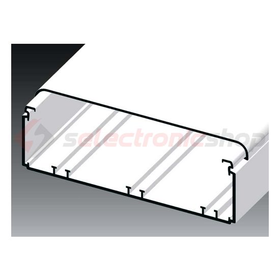 Parapetcsatorna 179mm x 61mm 2000mm kezeletlen műanyag fényesfehér EKE KOPOS - EKE 180X60_HD