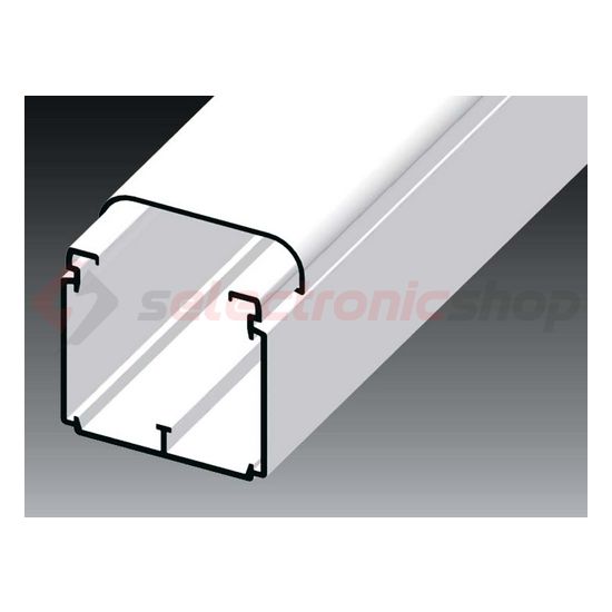 Parapetcsatorna 59mm x 60mm 2000mm kezeletlen műanyag fényesfehér EKE KOPOS - EKE 60X60_HD