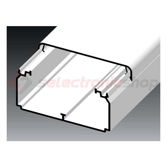 Parapetcsatorna 80mm x 40mm 2000mm kezeletlen műanyag krémfehér fedéllel EKD KOPOS - EKD 80X40_HD