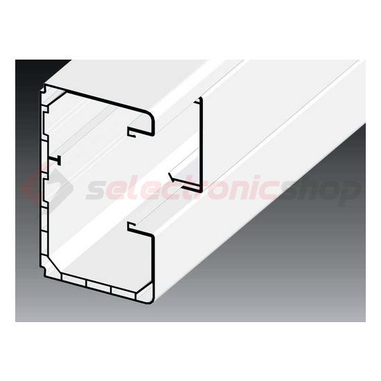 Parapetcsatorna 90mm x 54mm 2000mm kezeletlen műanyag fényesfehér PK KOPOS - PK 90X55 D_HD