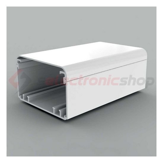 Parapetcsatorna 98mm x 61mm 2000mm kezeletlen műanyag fényesfehér EKE KOPOS - EKE 100X60_HD