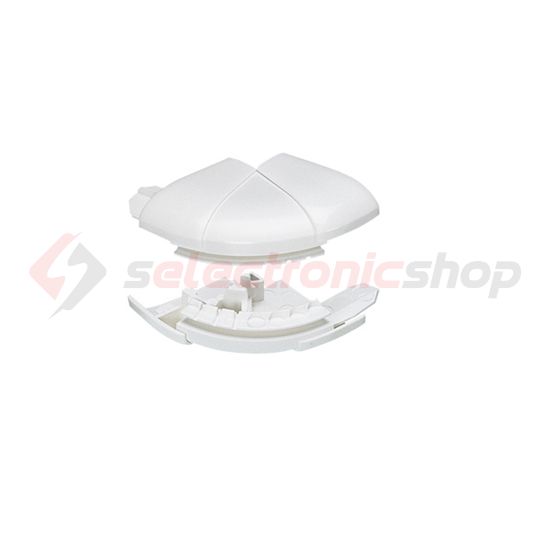 Parapetcsatorna külső sarok 105/150/195x65-höz 60-120° fényesfehér műanyag alap+fedél DLP LEGRAND - 010623