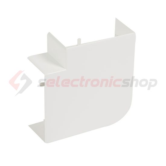 Parapetcsatorna L-idom 100x50-hez emelkedő/süllyedő 90° fényesfehér műanyag DLP-S LEGRAND - 638033