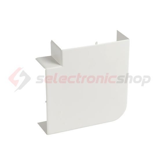 Parapetcsatorna L-idom 130x50-hez emelkedő/süllyedő 90° fényesfehér műanyag DLP-S LEGRAND - 638043