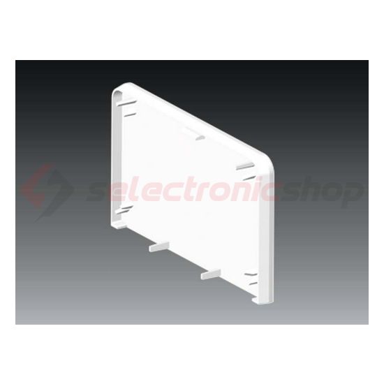 Parapetcsatorna végzáró 90x55-höz szimmetrikus 90mmx 55mm műanyag fényesfehér PK KOPOS - 8401_HB