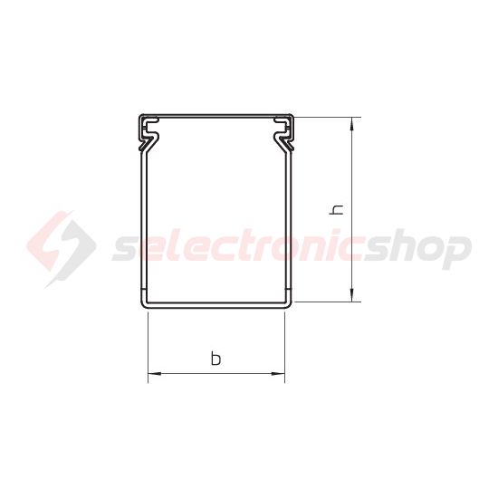 Perforált huzalozócsatorna 80mm x 60mm x 2000mm gránitszürke 10mm LK4 80060 OBO-BETTERMANN - 6178054