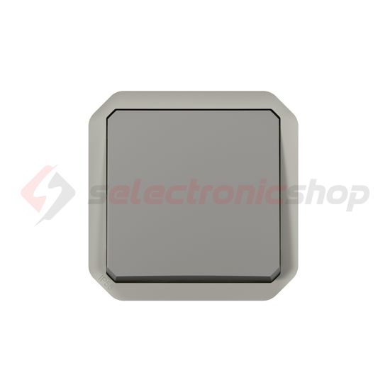 Plexo 106 váltókapcsoló betét közp. fedéllel szürke IP55 1- billentyű/gomb LEGRAND - 069511