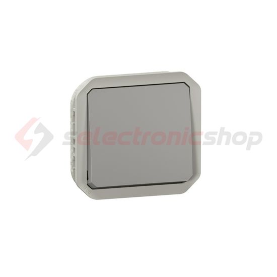 Plexo 106 váltókapcsoló betét közp. fedéllel szürke IP55 1- billentyű/gomb LEGRAND - 069511