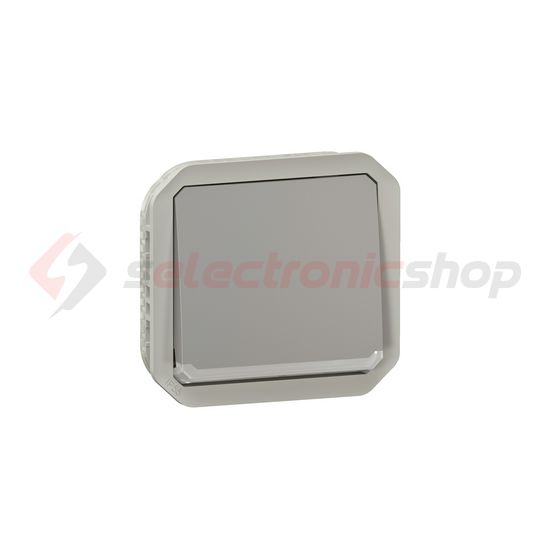 Plexo 106 váltókapcsoló betét közp. fedéllel szürke IP55 1- billentyű/gomb LEGRAND - 069512