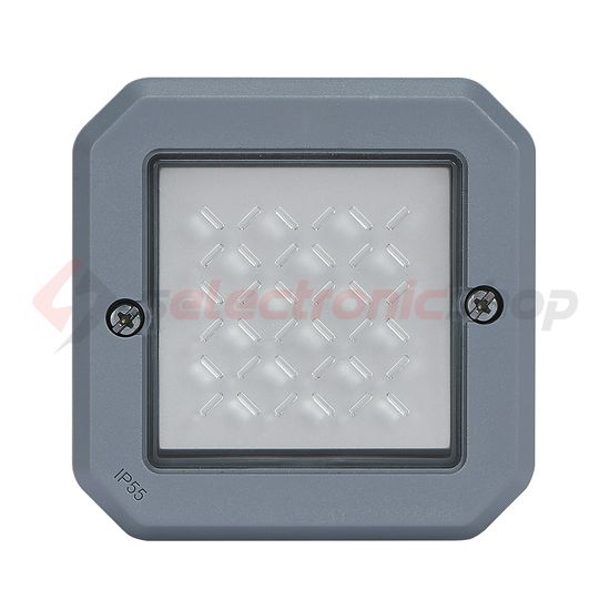 Plexo 106 váltókapcsoló betét közp. fedéllel szürke IP55 1- billentyű/gomb LEGRAND - 069523