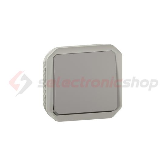 Plexo 107 keresztkapcsoló betét közp. fedéllel szürke IP55 1- billentyű/gomb LEGRAND - 069521