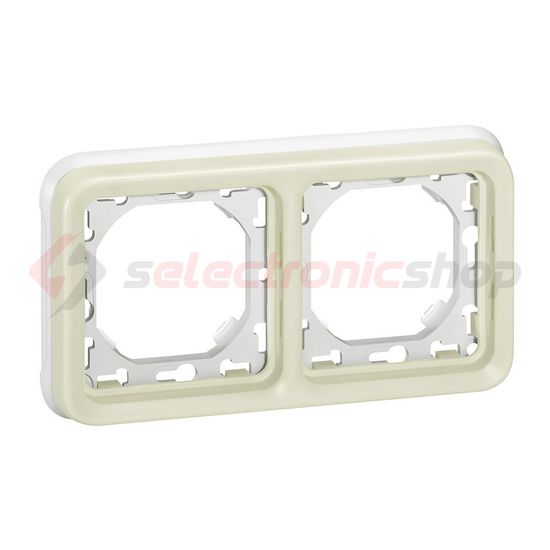 Plexo keret 2-es fehér vízszintes IP55 műanyag LEGRAND - 069694