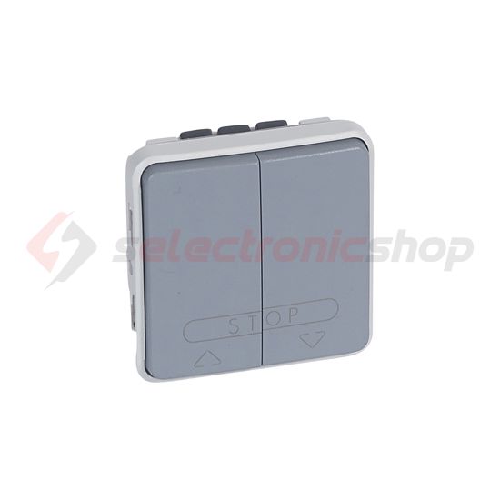 Plexo redőnymozgató NR105 1P nyomó billentyűs szürke műanyag LEGRAND - 069539