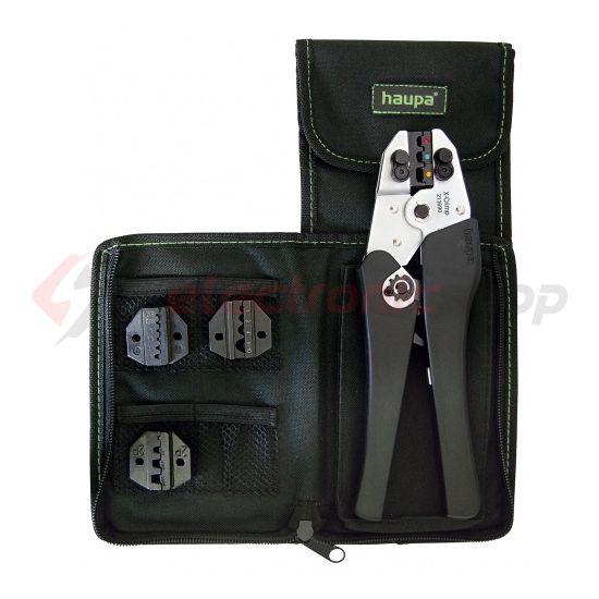 Présfogó készlet szigetelt saruhoz cserélhető présbetétekkel egyéb felhasználás-hoz Haupa - 211692