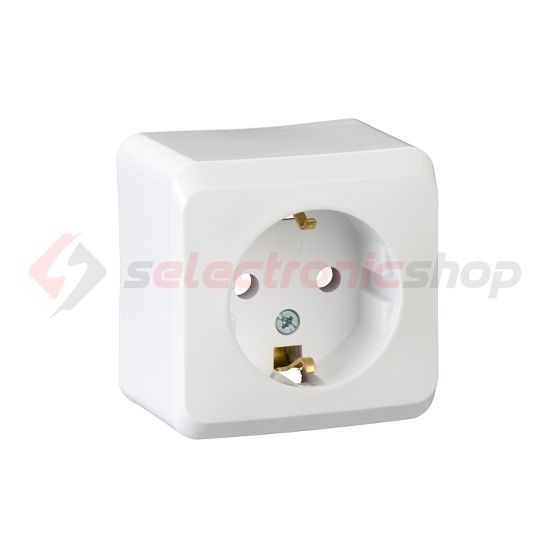 Prima 162 dugalj földelt fehér IP20 falonkívüli Schneider - WDE001080