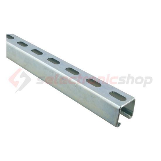 Profilsín perforált 2m C-profil 41mm x 21mm szalaghorganyzott acél BIS RapidStrut WALRAVEN - 6505224