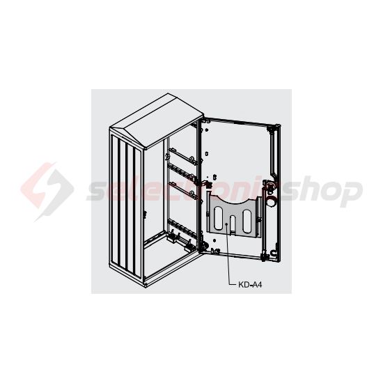 Rajztartó A4 műanyag szürke öntapadós DCE KD A4 Z.U.P. Emiter - 9192624