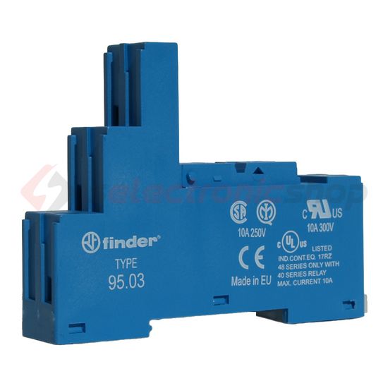 Reléfoglalat 40.31-hez csavaros DIN (kalap)sín 35mm 95.03 FINDER - 9503