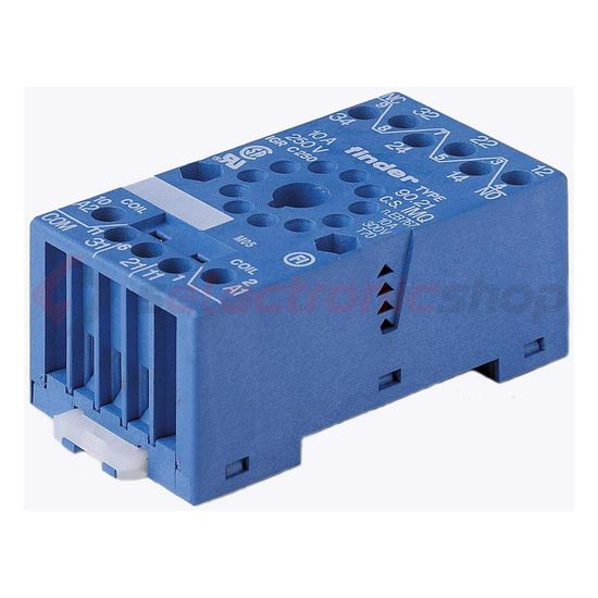 Reléfoglalat 60.13-hoz csavaros DIN (kalap)sín 35mm 90.21 FINDER - 9021