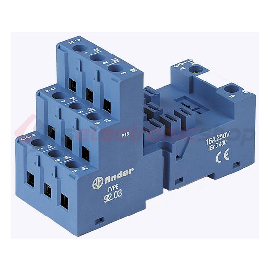 Reléfoglalat 60.32/33-hoz csavaros DIN (kalap)sín 35mm 92.03 FINDER - 9203