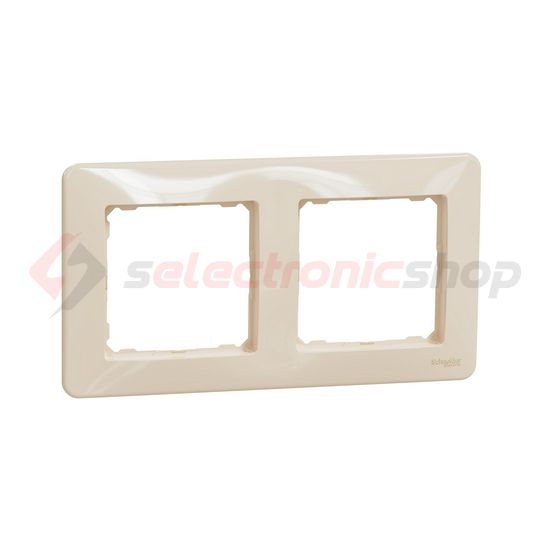 SednaDesign keret 2-es vízszintes és függőleges műanyag bézs Schneider - SDD312802