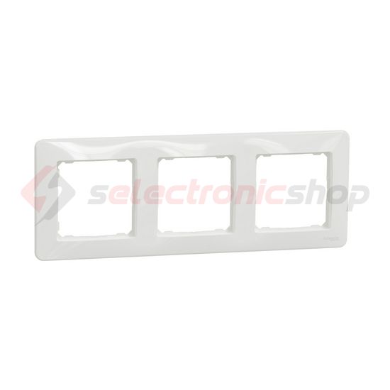 SednaDesign keret 3-es vízszintes és függőleges műanyag fehér Schneider - SDD311803