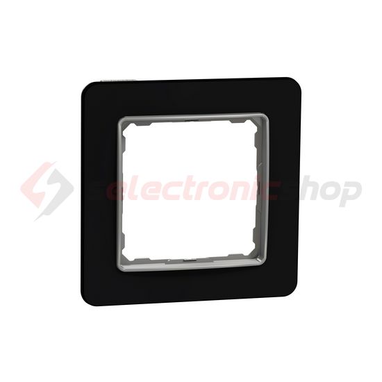 SednaElements keret kristályfekete 1-es vízszintes és függőleges műanyag Schneider - SDD361801