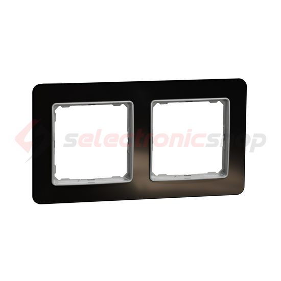 SednaElements keret kristályfekete 2-es vízszintes és függőleges műanyag Schneider - SDD361802