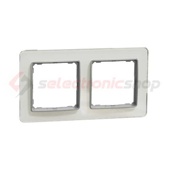 SednaElements keret opál 2-es vízszintes és függőleges műanyag Schneider - SDD360802