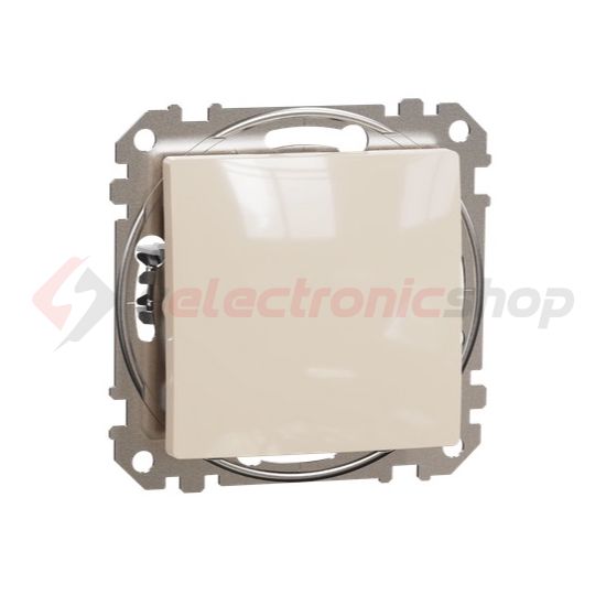 SednaÚj 101 1P kapcsoló betét adapterrel bézs süllyesztett rugós IP20 billentyű/gomb Schneider - SDD112101