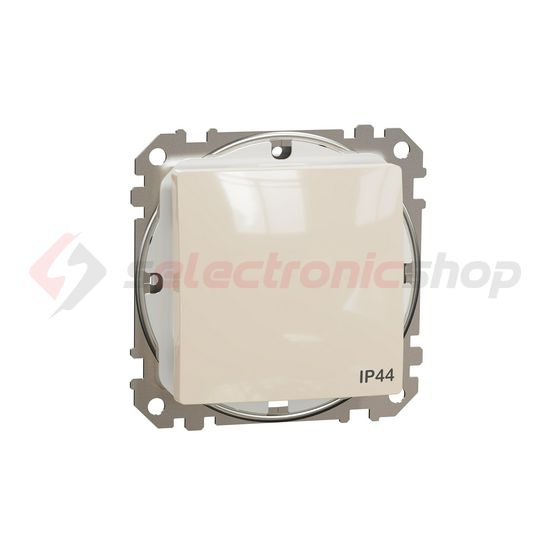 SednaÚj 101 1P kapcsoló betét adapterrel bézs süllyesztett rugós IP44 billentyű/gomb Schneider - SDD212101