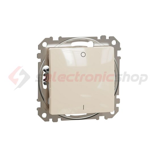 SednaÚj 102 2P kapcsoló betét adapterrel bézs süllyesztett rugós IP20 billentyű/gomb Schneider - SDD112102